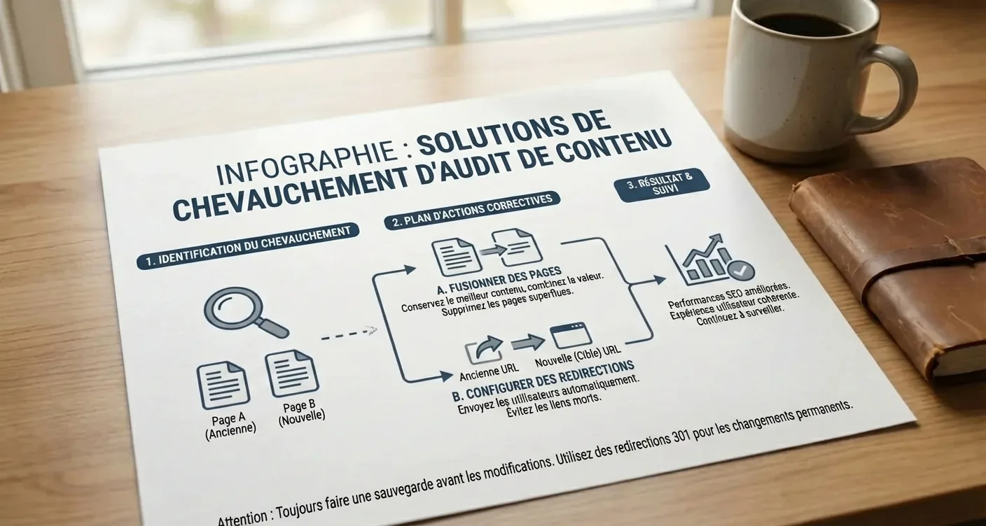 Infographie claire présentant des solutions numériques innovantes pour optimiser la performance d'entreprise.