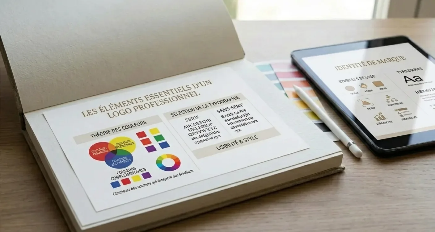 Infographie branding: guide visuel clair des éléments essentiels d'un kit de marque réussi.