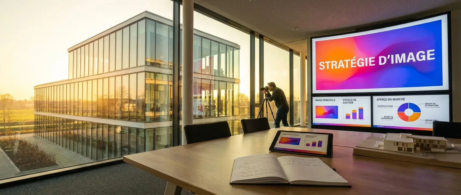 Stratégie visuelle : l'image à la une et les visuels d'appui (réalistes)