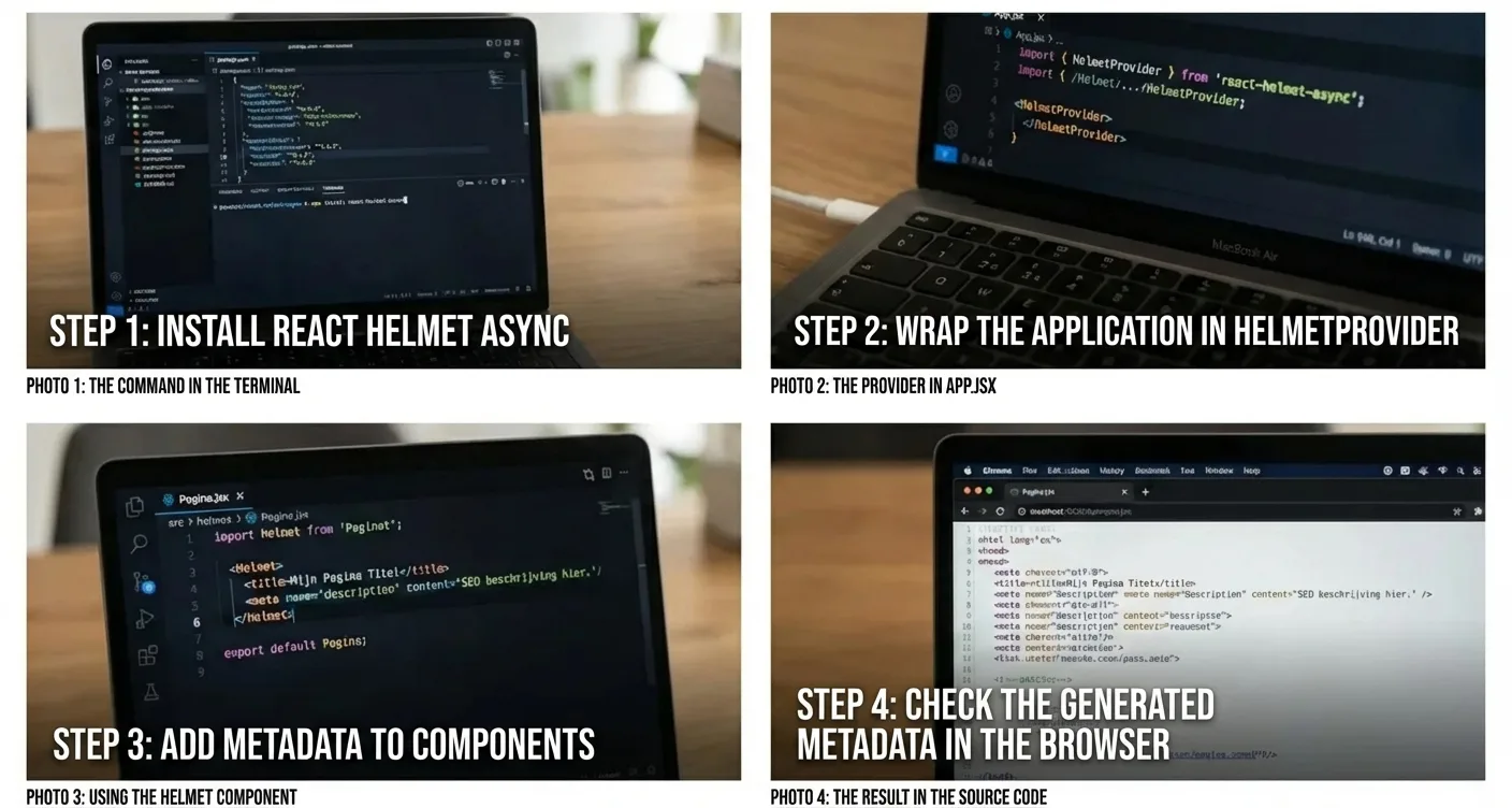 Technischer SEO-Workflow für React-Vite-Projekte und Metadaten-Management mit React Helmet.