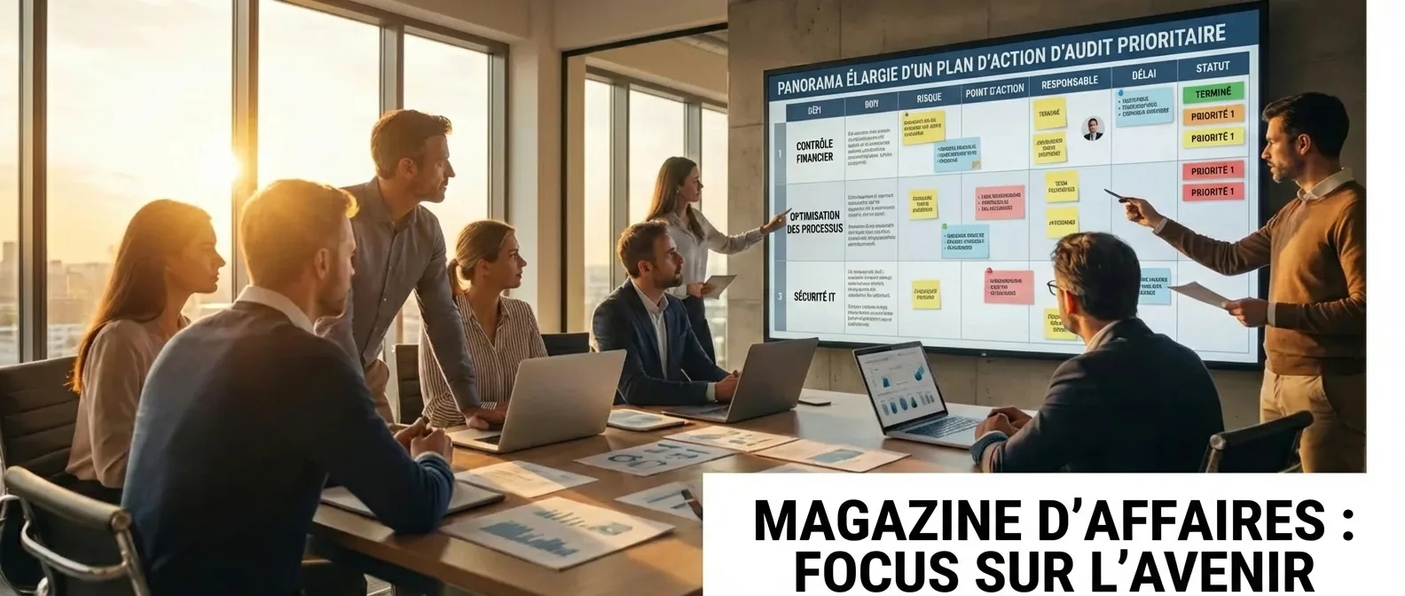 Priorisation d'un plan d'action stratégique pour optimiser la gestion et les objectifs.