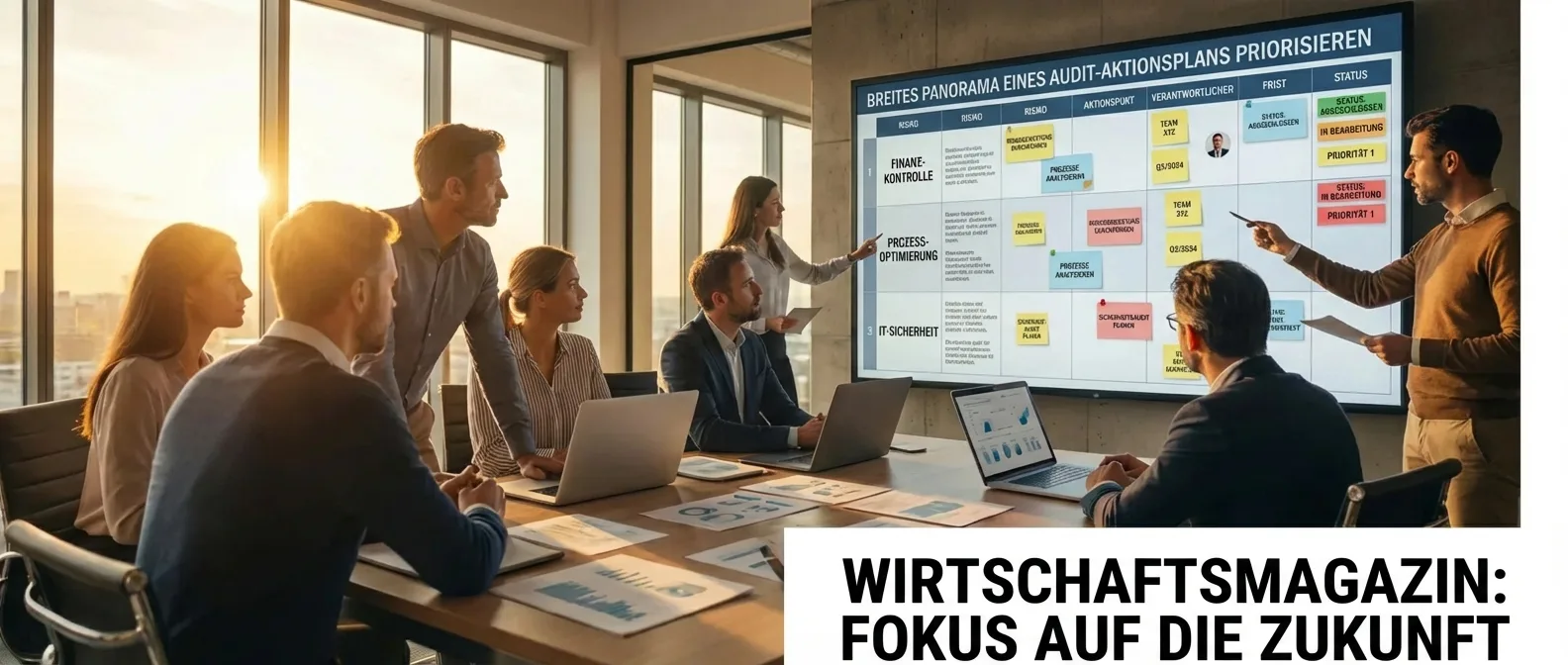 Priorisierung von Audit-Aktionsplänen für effektives Risikomanagement und Prozessoptimierung.