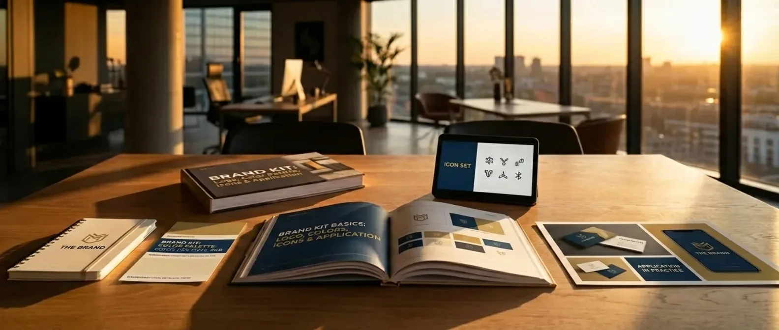 Brand Kit Essentials: Logo, Colors, Icons, and Application