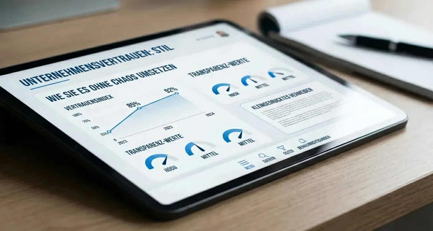Professionelles minimalistisches Business-Dashboard mit klaren Linien und blauen Akzenten für Datenanalyse & Reporting.
