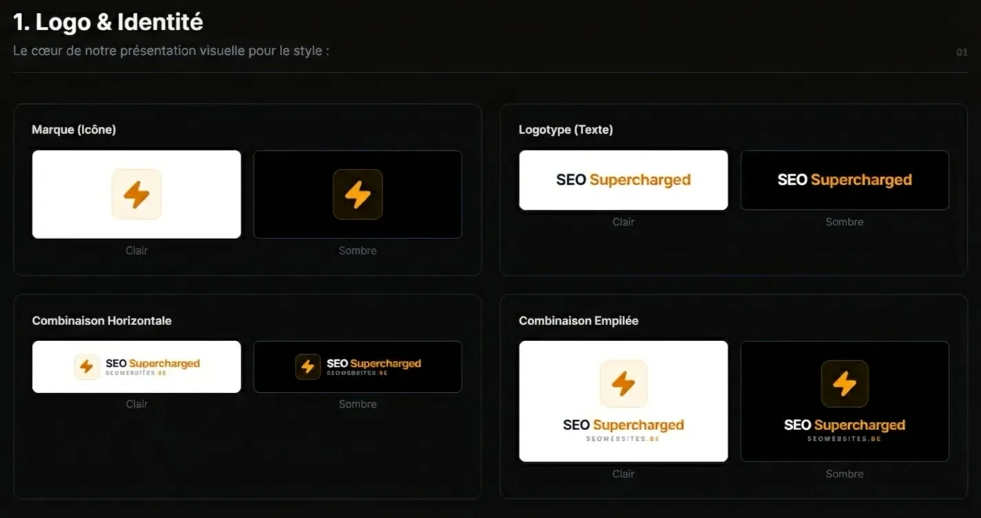 Logo et identité visuelle stratégiques pour la conversion client.