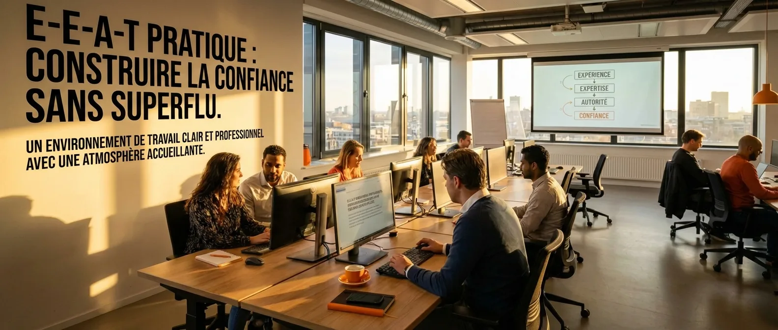 E-E-A-T en pratique : Bâtir la confiance sans superflu