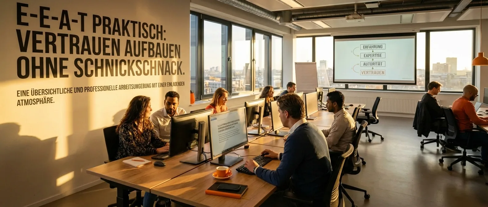 E-E-A-T praktisch anwenden: Vertrauen & Glaubwürdigkeit stärken für Top-SEO-Rankings.
