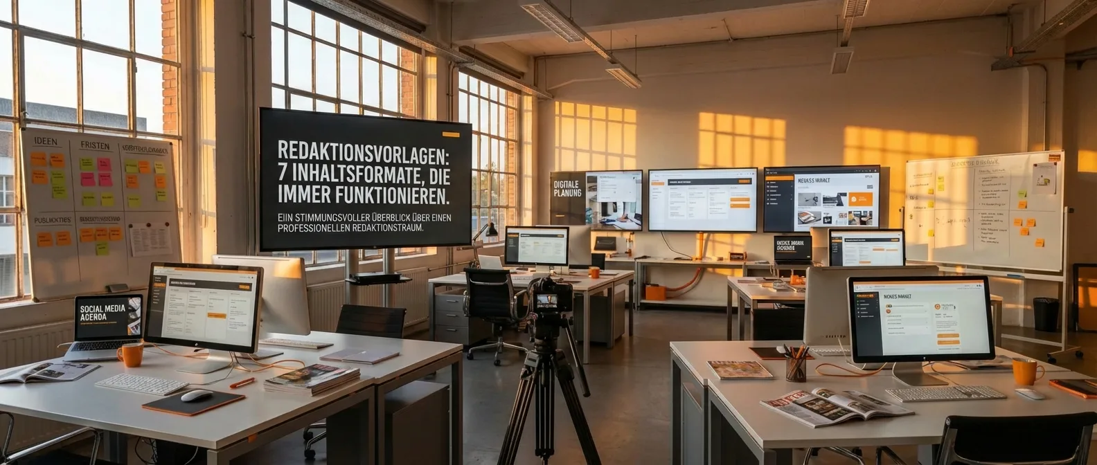 Redaktionelle Templates: 7 Content-Formate, die immer funktionieren