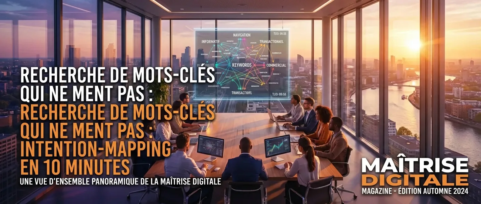 Méthodologie SEO pour une recherche de mots-clés efficace et leur cartographie stratégique.