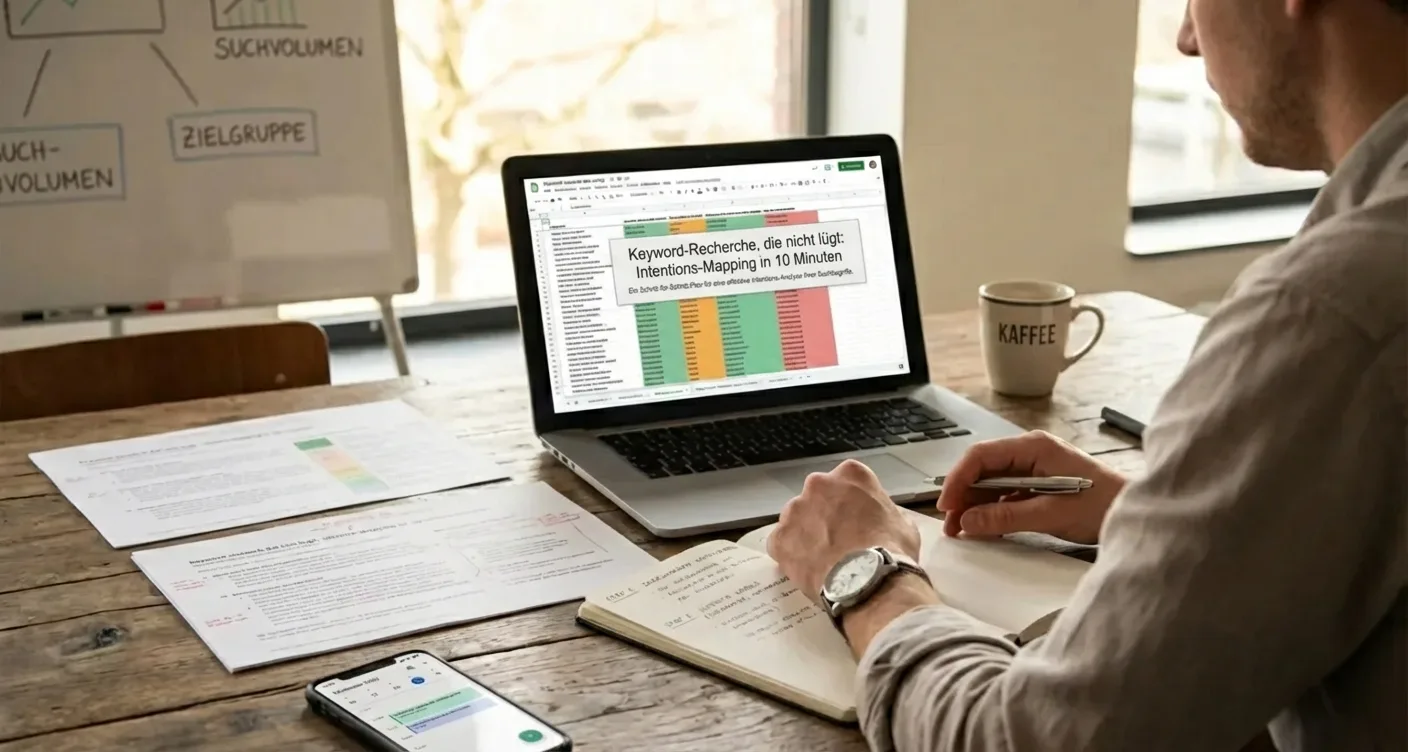 Schritt-für-Schritt-Anleitung für effektive Suchintention-Analyse und Keyword-Recherche. Schnelles Suchintention-Mapping für SEO-Erfolg.