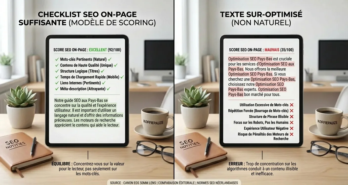 Comparaison visuelle côte à côte des options et fonctionnalités.