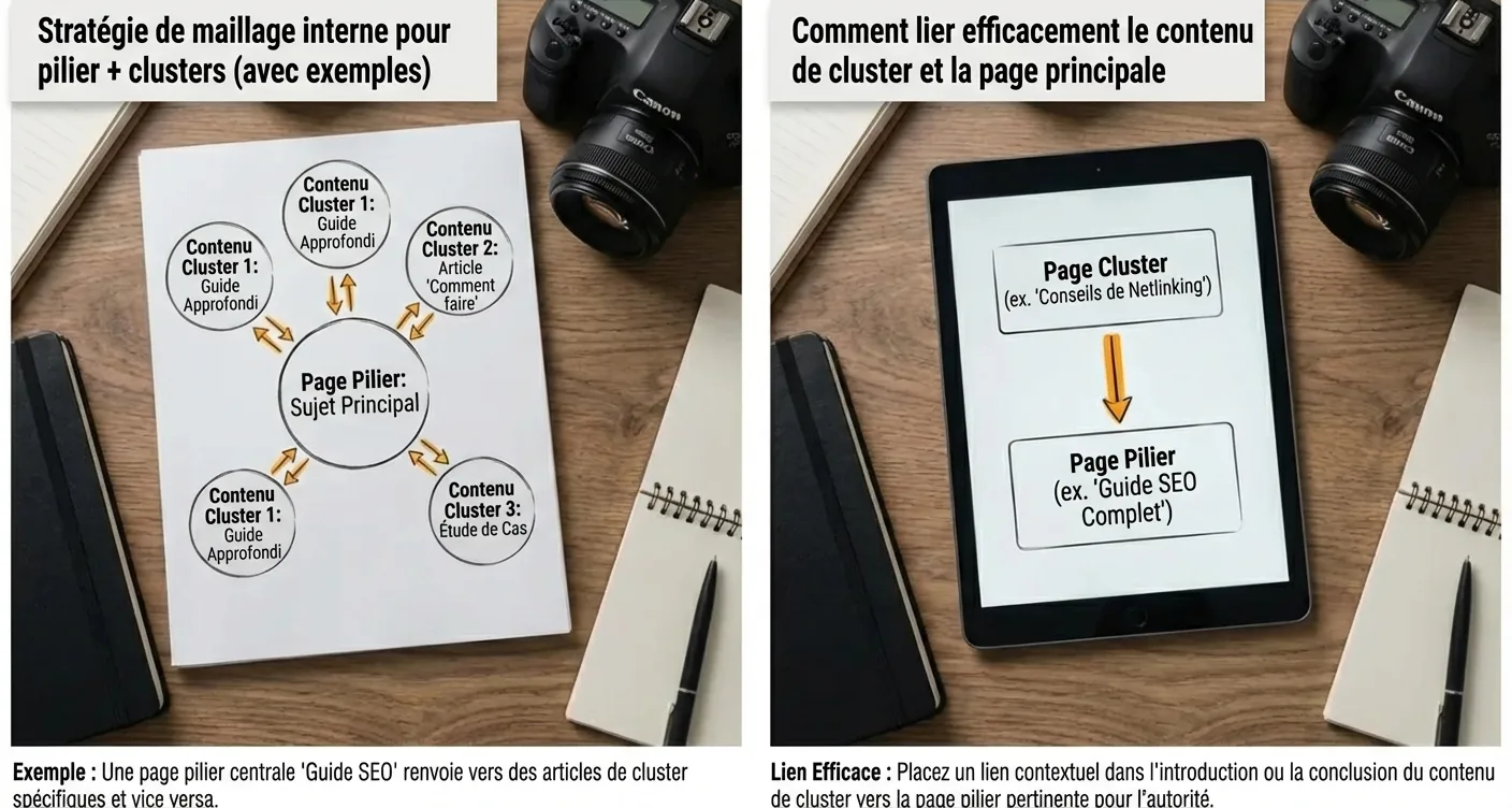 Vue comparative de contenu, affichage côte à côte.