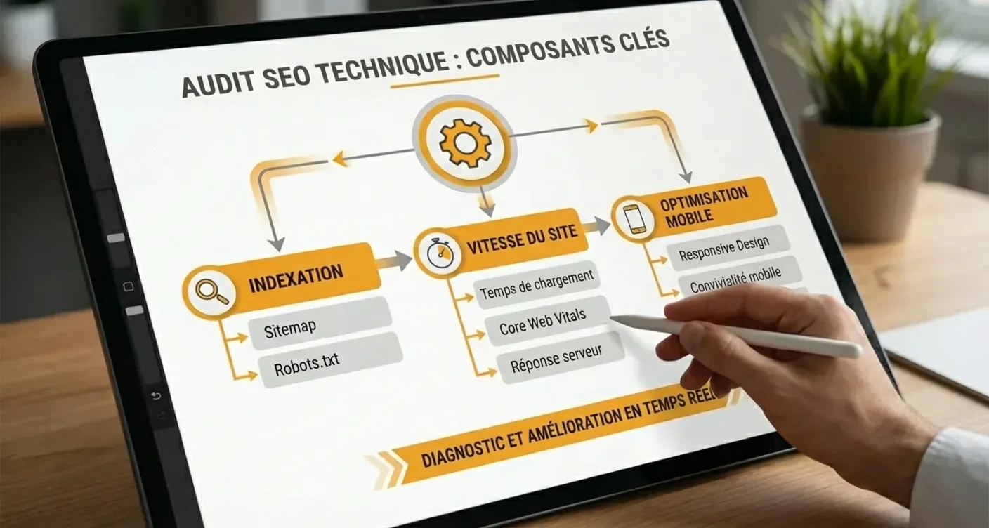Infographie détaillée montrant les composants clés d'une solution.
