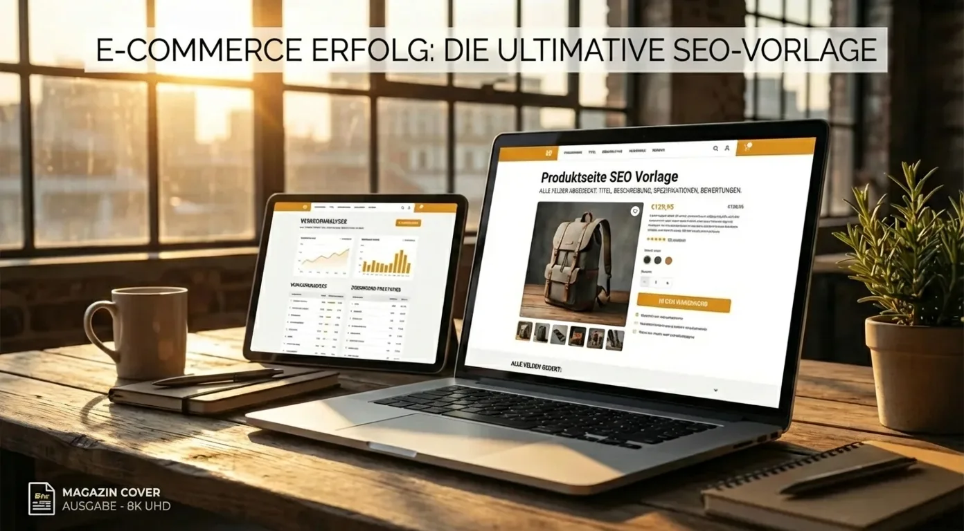 SEO-Vorlage für Produktseiten: Alle wichtigen Felder für maximale organische Sichtbarkeit und bessere Google Rankings.