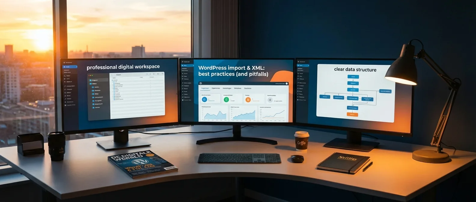 WordPress XML import: best practices, common errors, and troubleshooting tips.