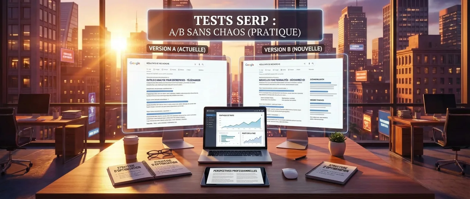 Tests A/B SERP : techniques pratiques pour optimiser le taux de clics (CTR).