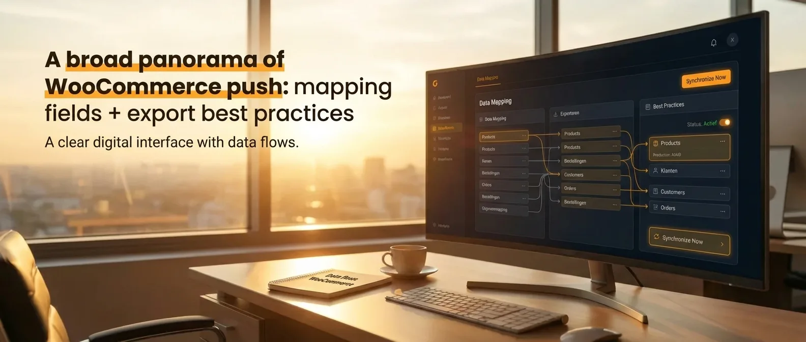 WooCommerce push field mapping and export best practices for data synchronization