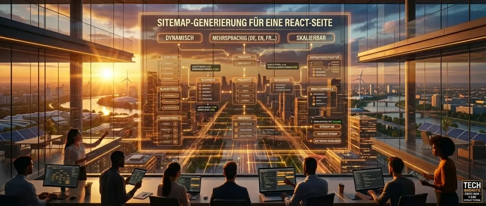 SEO-optimierte Sitemap-Erstellung für dynamische, mehrsprachige React-Websites: skalierbar und effizient.