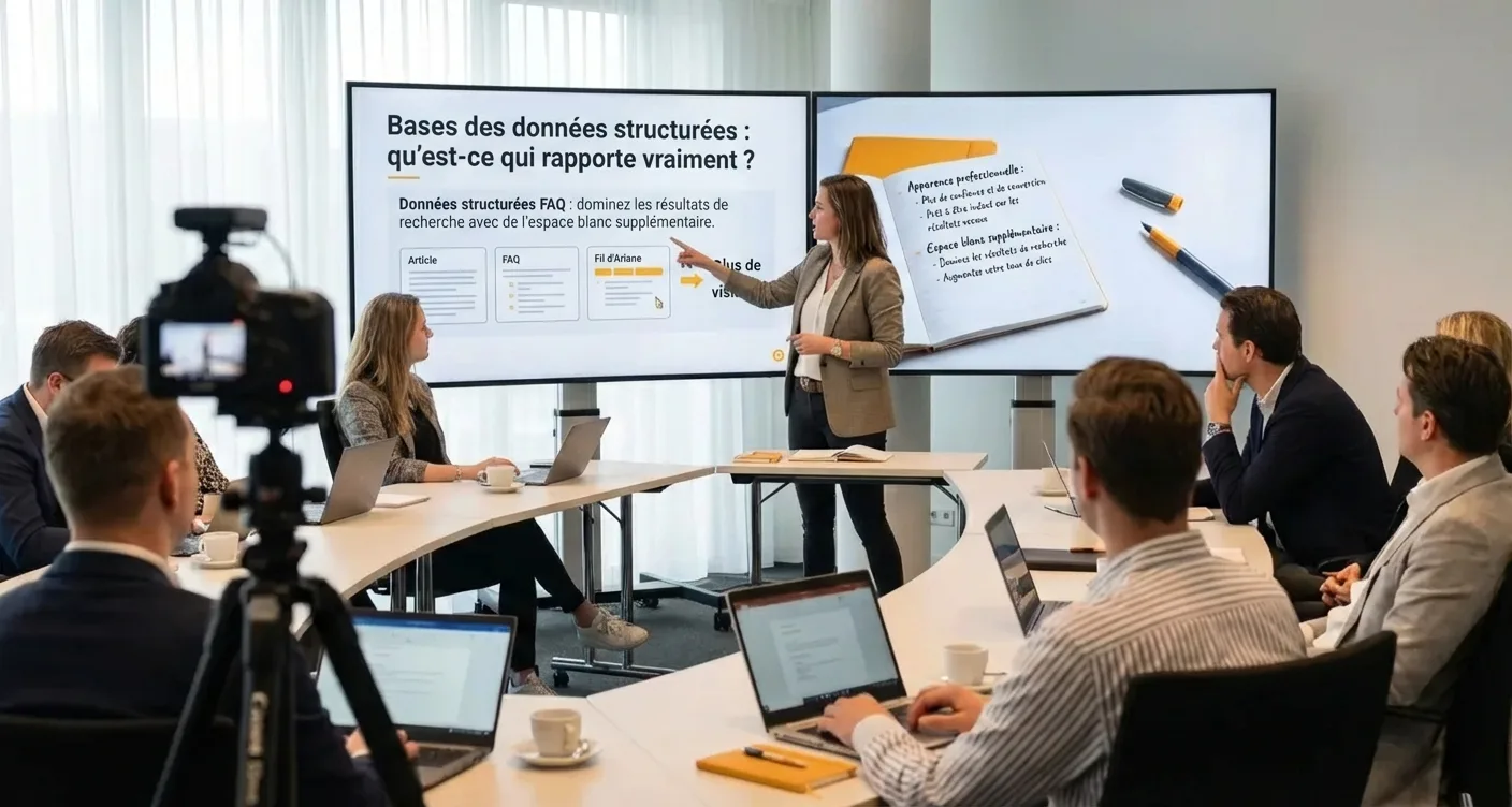 Consultant SEO optimisant la stratégie de référencement naturel d'un site web pour améliorer la visibilité en ligne.