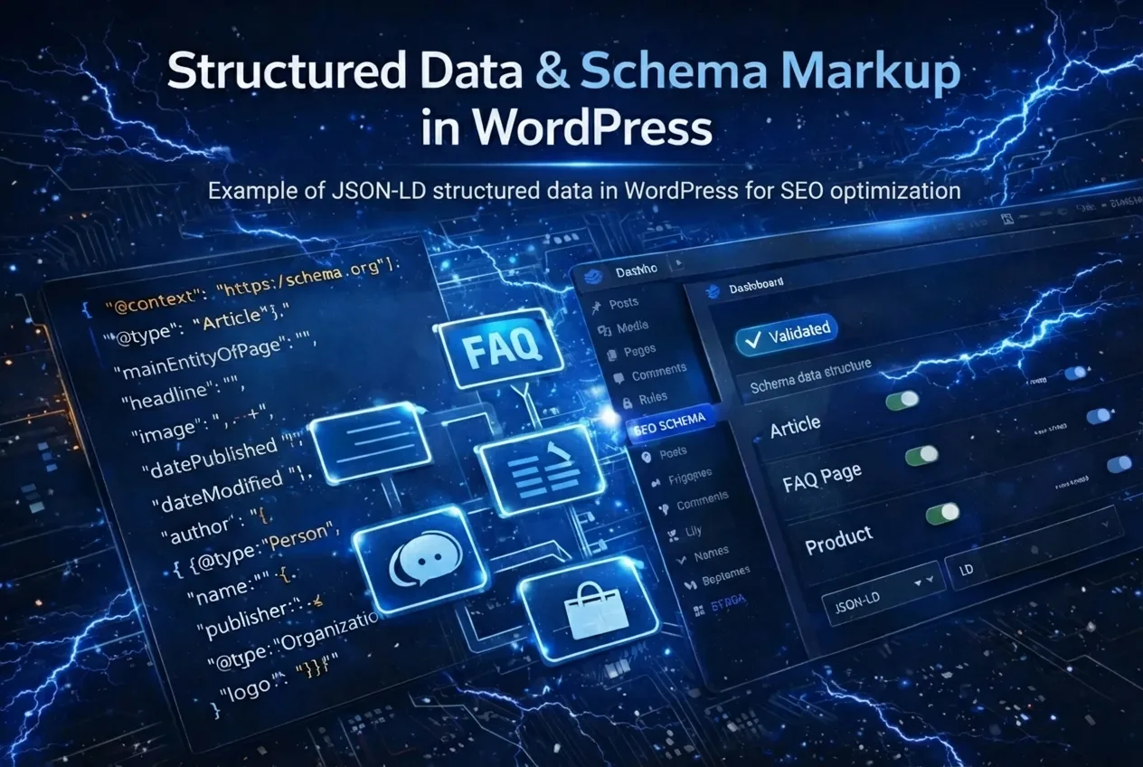WordPress JSON-LD structured data for SEO.