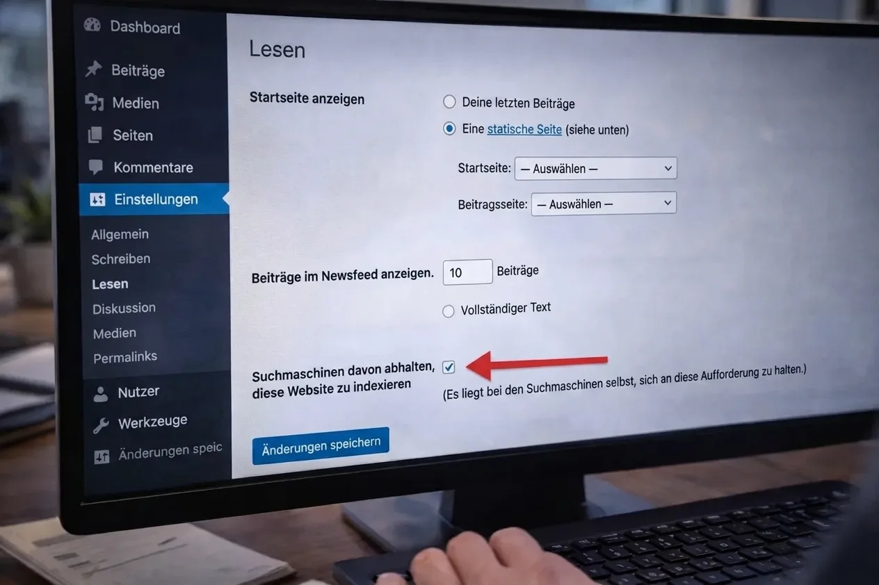 WordPress Noindex-Einstellung prüfen & Suchmaschinen-Indexierungsprobleme beheben.