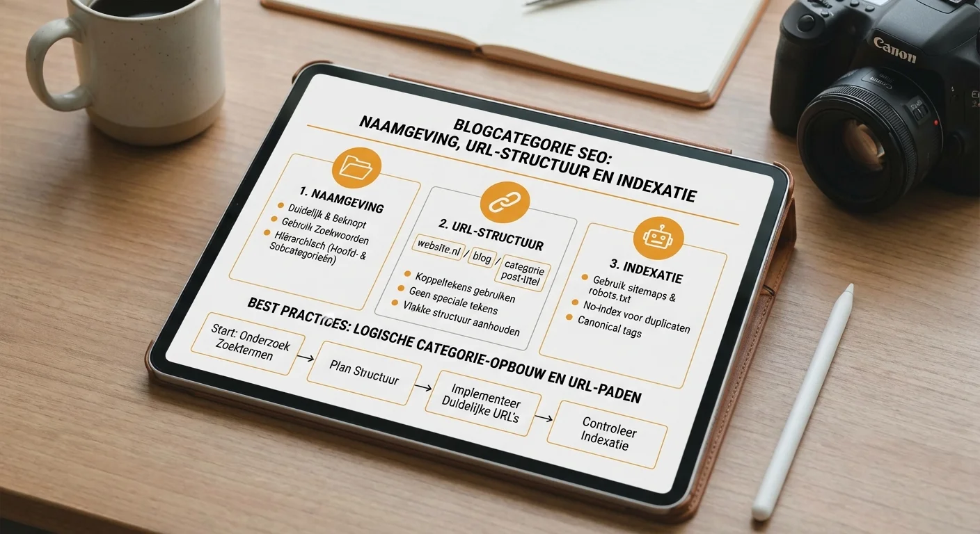 Blogcategorie SEO: naamgeving, URL-structuur en indexatie at best practices voor een logische categorie-opbouw en url-paden