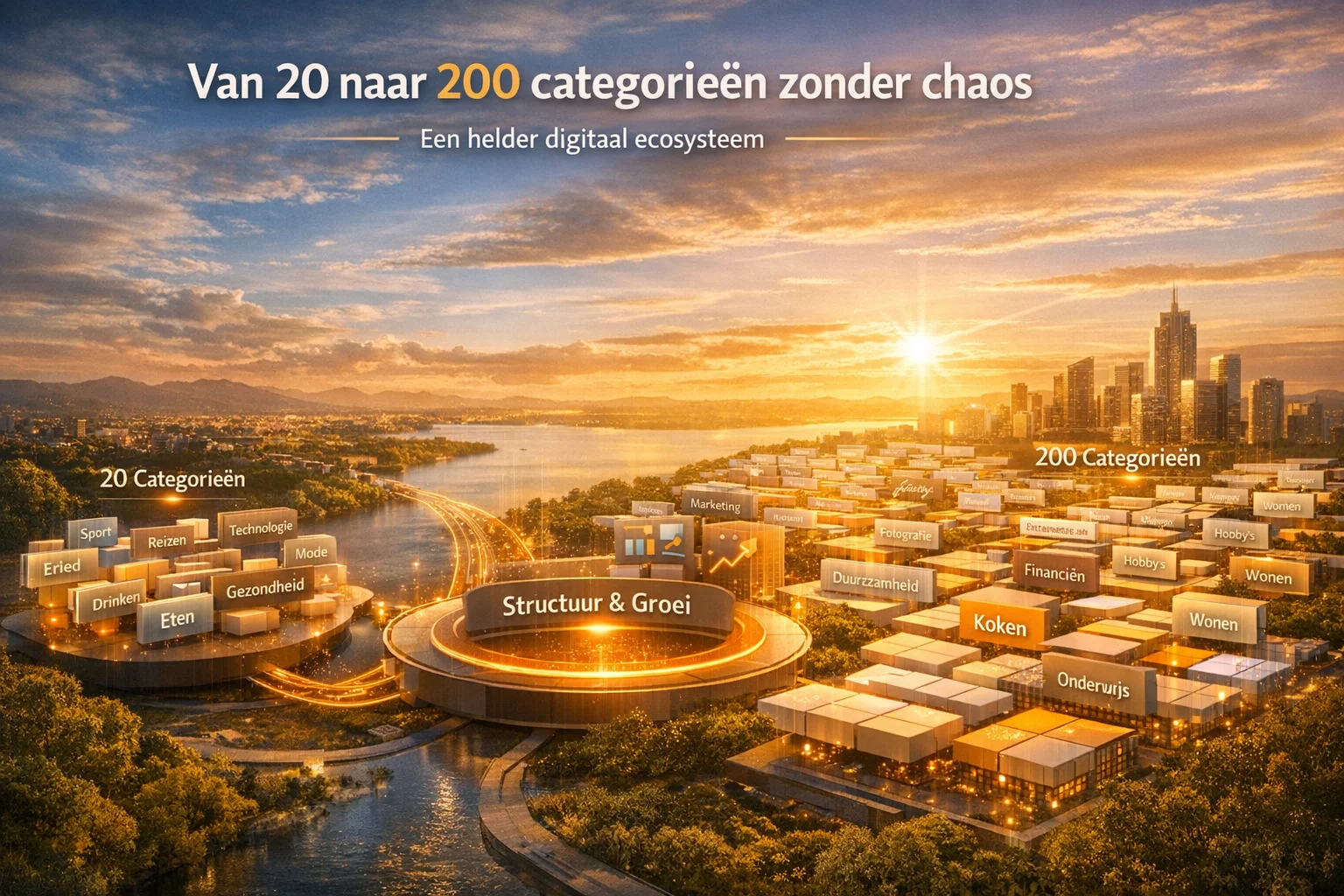 Schaalbare categorie-architectuur: van 20 naar 200 categorieën