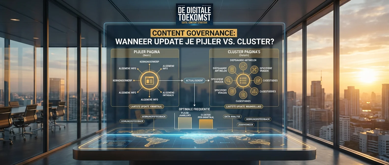 Content governance: wanneer update je pillar vs cluster?