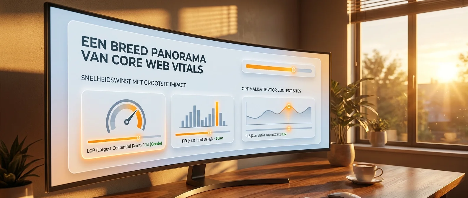Core Web Vitals voor snelheid, conversie & SEO