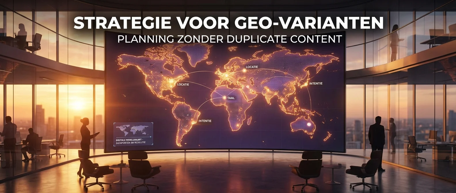 GEO-varianten plannen zonder duplicate content