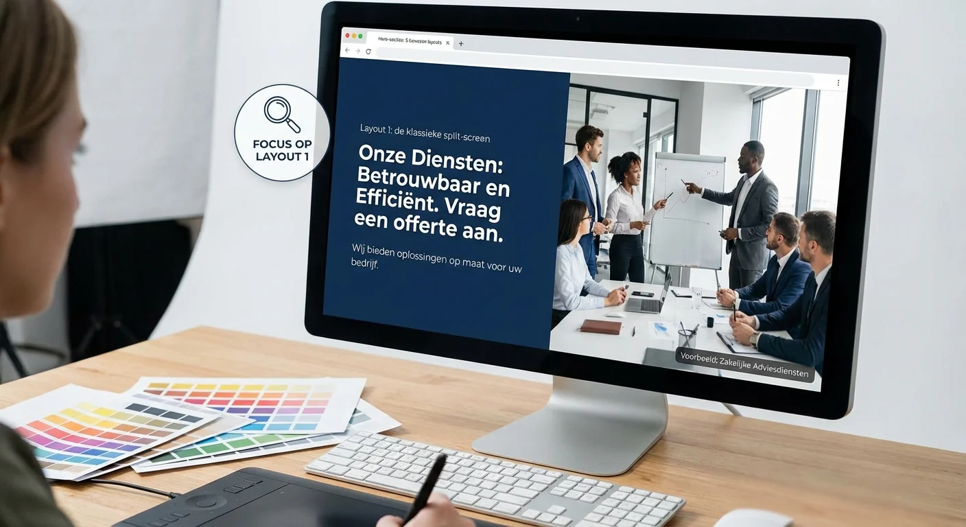 Hero-secties voor servicepagina's: 5 bewezen layouts