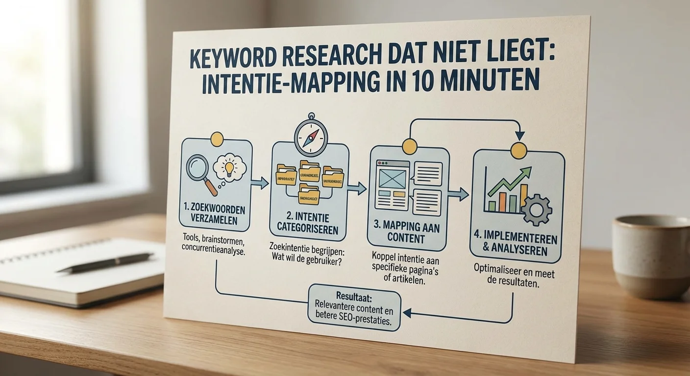 Keyword research dat niet liegt: intentie-mapping in 10 minuten